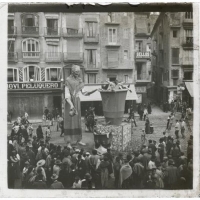 Vista de una falla de Valencia. ca 1900. ES.462508.ADPV/Colección Gamón, Caj. 00154 - Núm. 06841