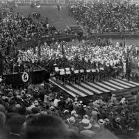 AUTOR DESCONOCIDO. Certamen de bandas de música en la plaza de toros de Valencia. Valencia. 1925. ES.462508.ADPV/Colección Ferran Belda, imagen nº 06234