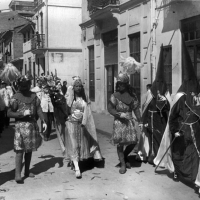 AUTOR DESCONOCIDO. Procesión de la Semana Santa Marinera en el barrio del Cabañal. Valencia. 1927. ES.462508.ADPV/Colección Ferran Belda, imagen nº 06245