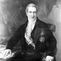 ENRIQUE CARDONA.  Pintura al óleo del retrato del ministro José Ferraz Cornel, por Vicente López Portaña, propiedad de la familia Ferraz. Valencia. 1925. ES.462508.ADPV/Colección Cardona, imagen nº 00851
