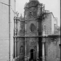 FRANCISCO SANCHIS MUÑOZ Fachada barroca de la catedral de Valencia. Valencia. 1951. ES.462508.ADPV/Colección Sanchis, imagen nº  01630