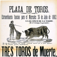 AGUADO. Plaça de bous: ... el dimecres 26 juliol 1882 ... bous ... 1882. ES.462508.ADPV / Cartells taurins / CT 19-379 , imatge nº 03183