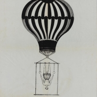 Globo con trapecio.1850; 63 x 45 cm. ES.462508.ADPV/Carteles de circo/ Sig. IX.1 caja 13,  legajo 60.01